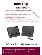 Proline DVDP292WX Operating Instructions Manual