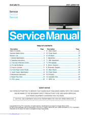 AOC LE20A1140 Service Manual