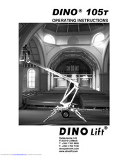 Dino lift DINO 105T Operating Instructions Manual