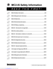 BEAMEX MC2-IS Safety Information Manual