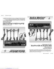 Auto Meter BusPro-662 Instruction Manual