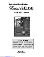 FAAC Estate Slide Instructions Manual