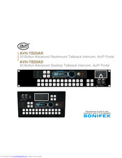 Sonifex AVN-TB20AD Handbook