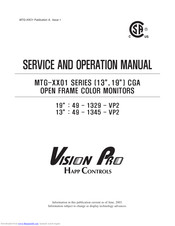 Happ 49-1329-VP2 Service And Operation Manual