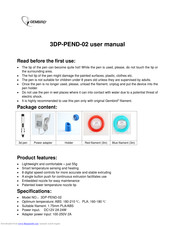 Gembird 3DP-PEND-02 User Manual