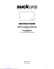 Suck UK LED Mirror Instructions Manual