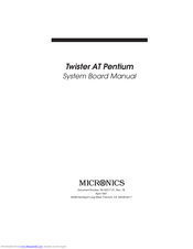 Micronics Twister AT Pentium User Manual