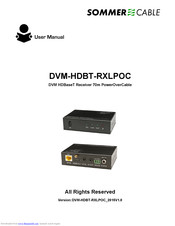 Sommer Cable DVM-HDBT-RXLPOC User Manual