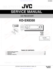 JVC KD-SX8350 Service Manual