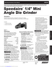 Speedaire 10D230 Operating Instructions & Parts Manual