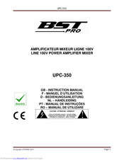 BST Pro UPC-350 Instruction Manual