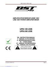 BST Pro UPB-120 USB Instruction Manual