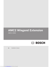 Bosch AMC2-4WE Installation Manual