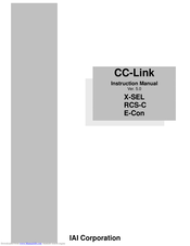 IAI X-SEL-J*-1-CC0 series Instructions Manual