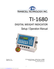 Transcell Technology TI-1680 Setup And Operation Manual