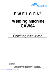 Brugg Pipesystems ewelcon CAW04 Operating Instructions Manual