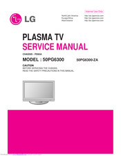 LG 50PG6300 Service Manual