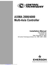 Control Techniques AXIMA 2000 Installation Manual