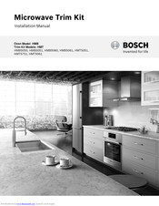 Bosch HMT5061 Installation Manual