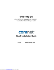 Comnet CNFE10MS Quick Installation Manual