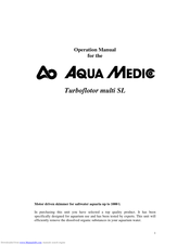 Aqua Medic Turboflotor multi SL Operation Manuals