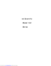 KD Scientific KDS100 User Manual
