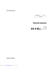 Wacker Neuson EH 9 BL/115 Operator's Manual