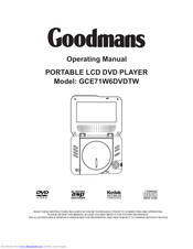 Goodmans GCE71W6DVDTW Operating Manual