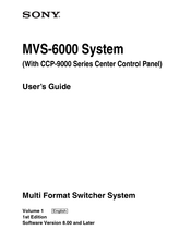Sony MVS-6000 User Manual