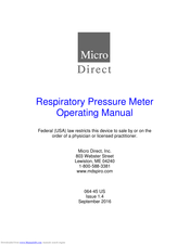 Micro Direct MicroRPM Operating Manual