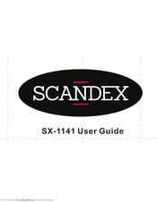 Scandex SX-1141 User Manual