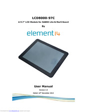 Element14 LCD8000-97C User Manual