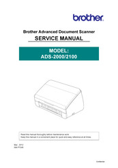 Brother ADS-2000 Service Manual