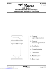 Spirax Sarco 216 Installation And Maintenance Instructions Manual