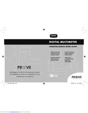 Proove EL1410 Operating Manual