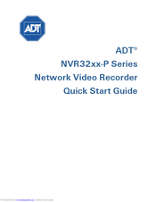 ADT NVR32xx-P Series Quick Start Manual