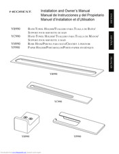 Neorest YH990 Installation Manual