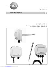 TESTO Hygrotest 600 WH Instruction Manual