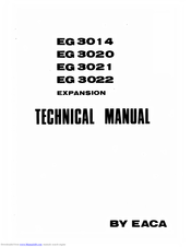 EACA EG 3021 Technical Manual