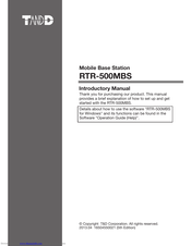 T&D RTR-500MBS Introductory Manual