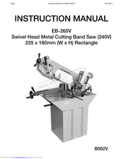 MachineryHouse EB-260V Instruction Manual