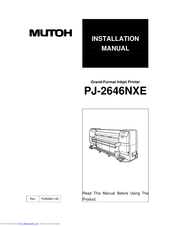 MUTOH PJ-2646NXE Installation Manual