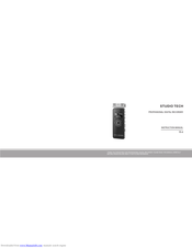 Studio Tech R-4 Instructions Manual