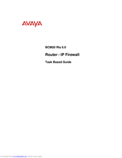 Avaya BCM50 Rls 6.0 Task Based Manual
