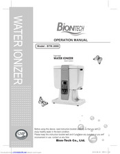 Bion-Tech BTM-3000 Operation Manual