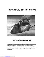 JD Williams and Co Ltd DW959 Instruction Manual