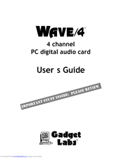 Gadget Labs WAVE/4 User Manual