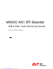 AVT MAGIC AD1 ETI Hardware Manual
