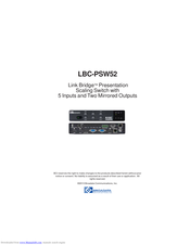 Broadata Link Bridge LBC-PSW52 User Manual
