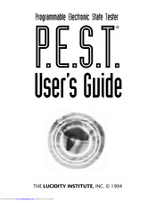 Lucidity Institute P.E.S.T User Manual